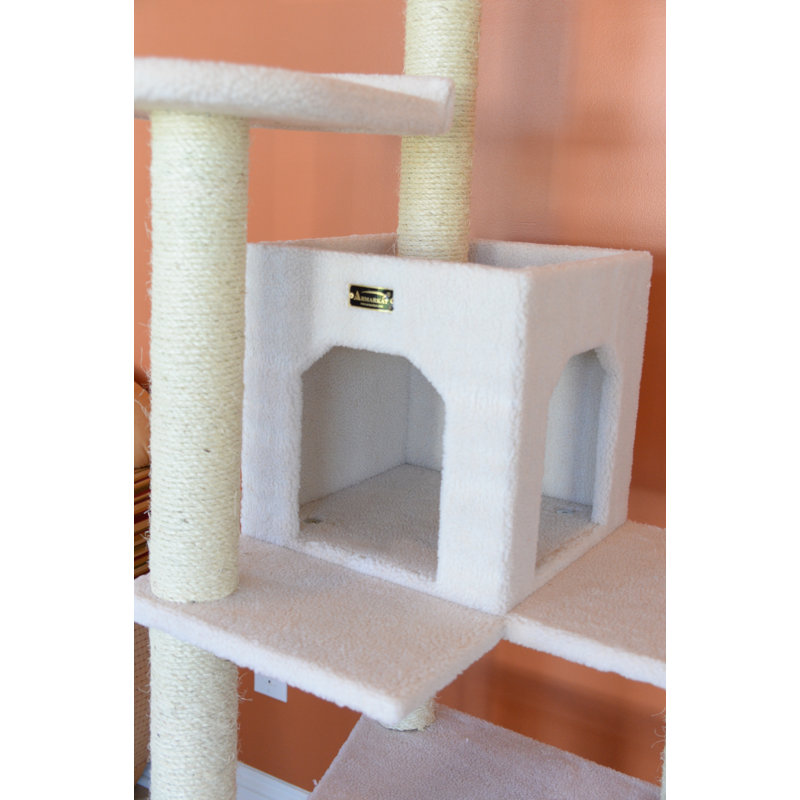 Archie & Oscar™ 68" Zuckerman Classic Real Wood Jackson Galaxy Approved Cat Tree & Reviews Wayfair